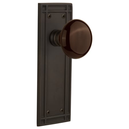 A large image of the Nostalgic Warehouse MISBRN_PSG_234_NK Oil-Rubbed Bronze