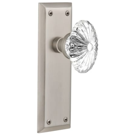 A large image of the Nostalgic Warehouse NYKOFC_PSG_234_NK Satin Nickel