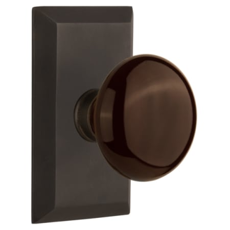 A large image of the Nostalgic Warehouse STUBRN_PSG_234_NK Oil-Rubbed Bronze