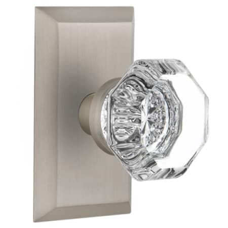 A large image of the Nostalgic Warehouse STUWAL_PSG_234_NK Satin Nickel