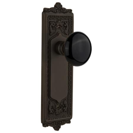 A large image of the Nostalgic Warehouse EADBLK_PSG_238_NK Oil-Rubbed Bronze