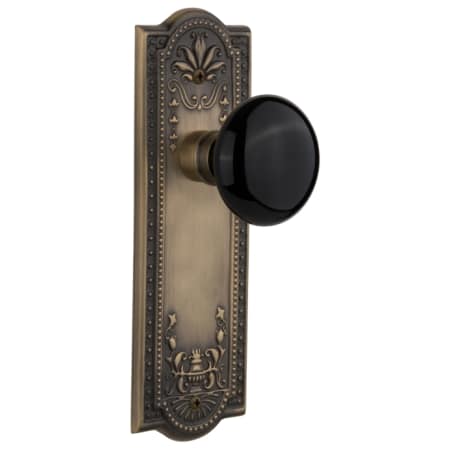 A large image of the Nostalgic Warehouse MEABLK_PSG_238_NK Antique Brass