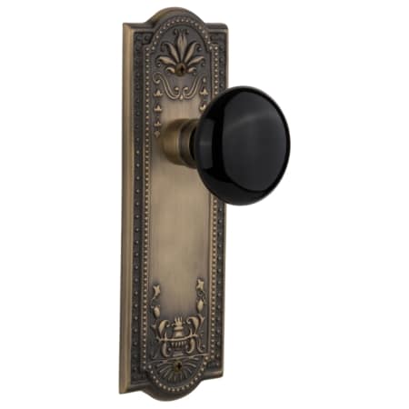A large image of the Nostalgic Warehouse MEABLK_SD_NK Antique Brass