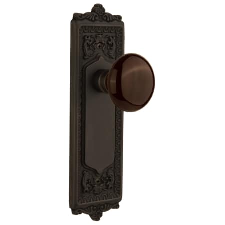 A large image of the Nostalgic Warehouse EADBRN_DP_NK Oil-Rubbed Bronze