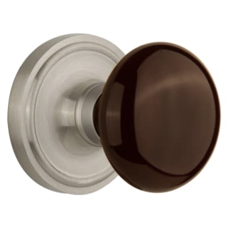 A large image of the Nostalgic Warehouse CLABRN_PRV_238_NK Satin Nickel