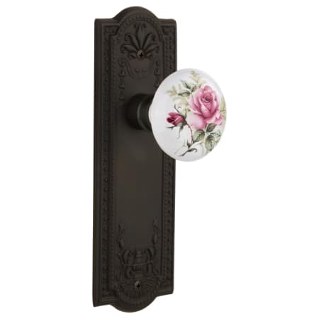 A large image of the Nostalgic Warehouse MEAROS_PSG_238_NK Oil-Rubbed Bronze