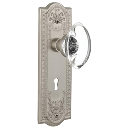 A large image of the Nostalgic Warehouse MEAOCC_PSG_234_KH Satin Nickel