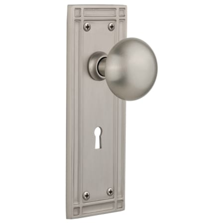 A large image of the Nostalgic Warehouse MISNYK_PSG_234_KH Satin Nickel