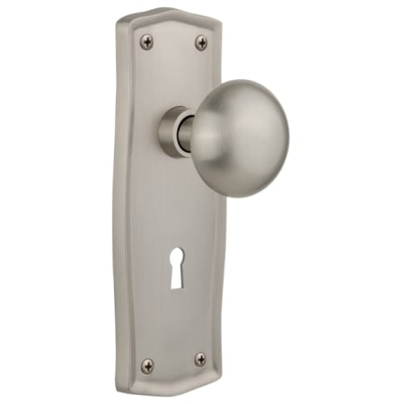 A large image of the Nostalgic Warehouse PRANYK_PSG_234_KH Satin Nickel