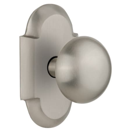 A large image of the Nostalgic Warehouse COTNYK_PSG_238_NK Satin Nickel