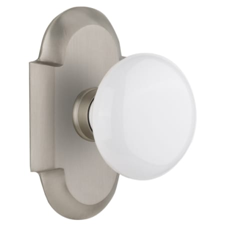 A large image of the Nostalgic Warehouse COTWHI_DP_NK Satin Nickel