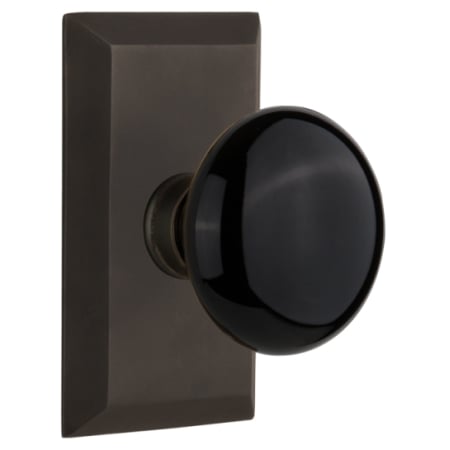 A large image of the Nostalgic Warehouse STUBLK_PSG_238_NK Oil-Rubbed Bronze