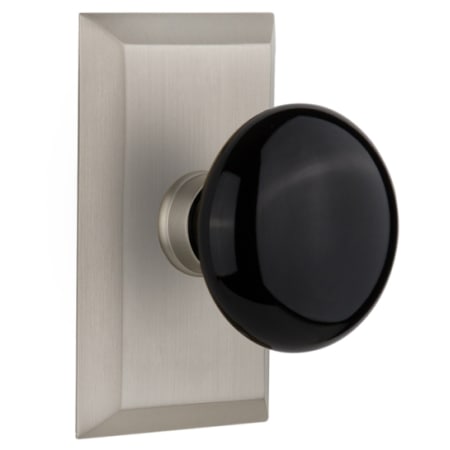 A large image of the Nostalgic Warehouse STUBLK_PSG_238_NK Satin Nickel