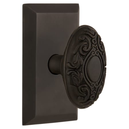 A large image of the Nostalgic Warehouse STUVIC_DP_NK Oil-Rubbed Bronze