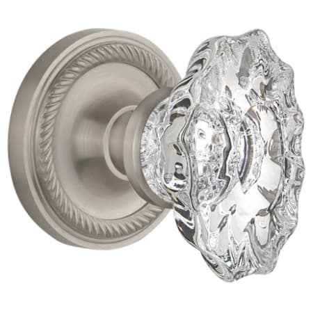 A large image of the Nostalgic Warehouse ROPCHA_DP_NK Satin Nickel