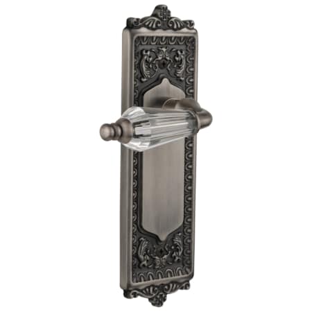 A large image of the Nostalgic Warehouse EADPRL_DP_NK Antique Pewter