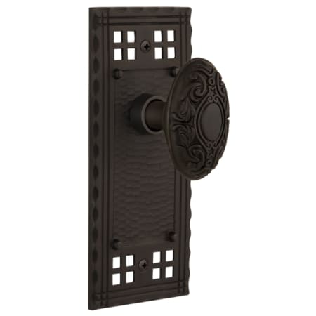 A large image of the Nostalgic Warehouse CRAVIC_DP_NK Oil-Rubbed Bronze