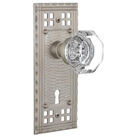 A large image of the Nostalgic Warehouse CRAWAL_MRT_214_KH Satin Nickel