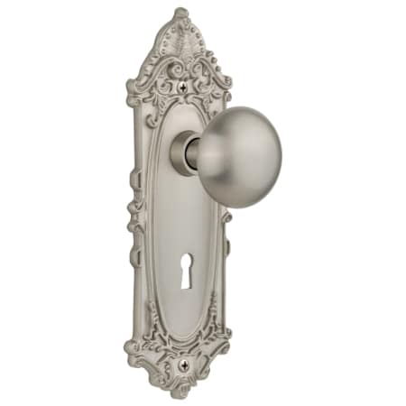 A large image of the Nostalgic Warehouse VICNYK_PRV_234_KH Satin Nickel