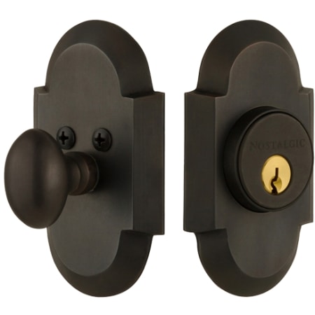A large image of the Nostalgic Warehouse COTCOT_1CYL_234_NA Oil-Rubbed Bronze