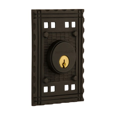 A large image of the Nostalgic Warehouse CRACRA_2CYL_234_NA Oil-Rubbed Bronze