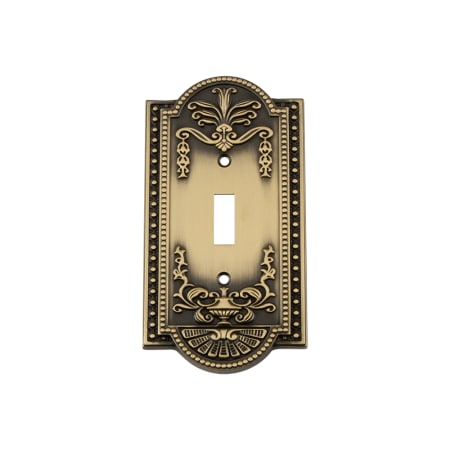 A large image of the Nostalgic Warehouse MEA_SWPLT_T1 Antique Brass