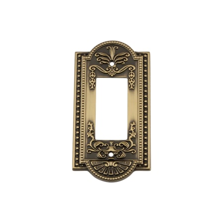 A large image of the Nostalgic Warehouse MEA_SWPLT_R1 Antique Brass