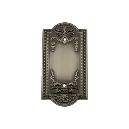 A large image of the Nostalgic Warehouse MEA_SWPLT_B Antique Pewter