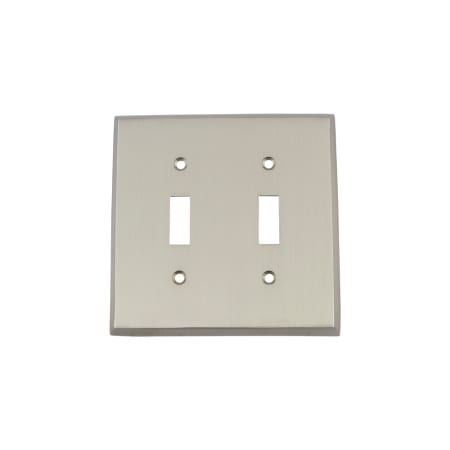 A large image of the Nostalgic Warehouse NYK_SWPLT_T2 Satin Nickel