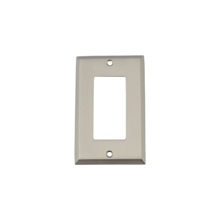 A large image of the Nostalgic Warehouse NYK_SWPLT_R1 Satin Nickel