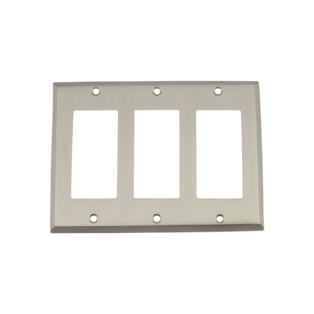 A large image of the Nostalgic Warehouse NYK_SWPLT_R3 Satin Nickel