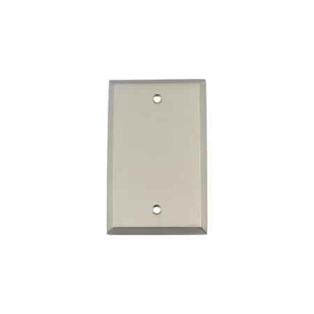 A large image of the Nostalgic Warehouse NYK_SWPLT_B Satin Nickel