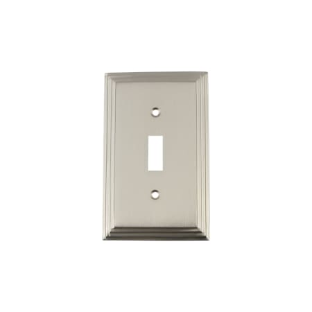 A large image of the Nostalgic Warehouse DEC_SWPLT_T1 Satin Nickel