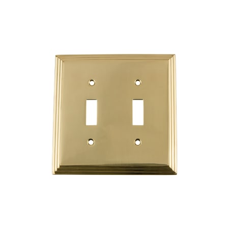 A large image of the Nostalgic Warehouse DEC_SWPLT_T2 Unlacquered Brass