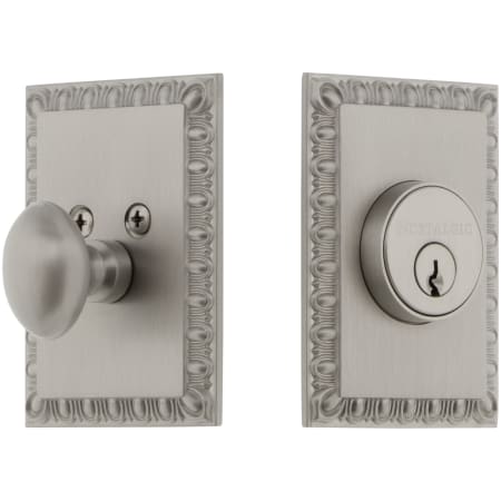A large image of the Nostalgic Warehouse NEONEO_1CYL_238 Satin Nickel