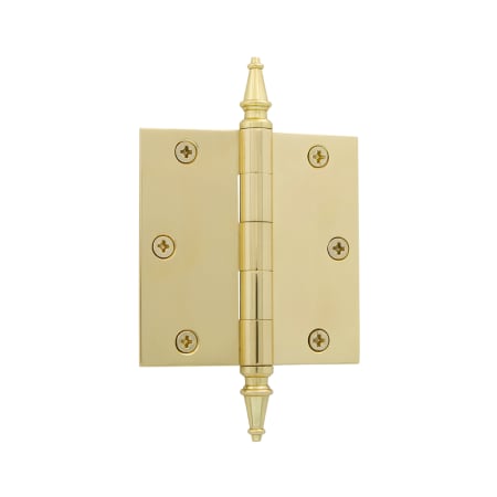 A large image of the Nostalgic Warehouse STEHNG_SQ_ST_RES_312 Polished Brass