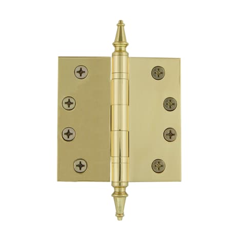 A large image of the Nostalgic Warehouse STEHNG_SQ_AR_HD_4 Polished Brass