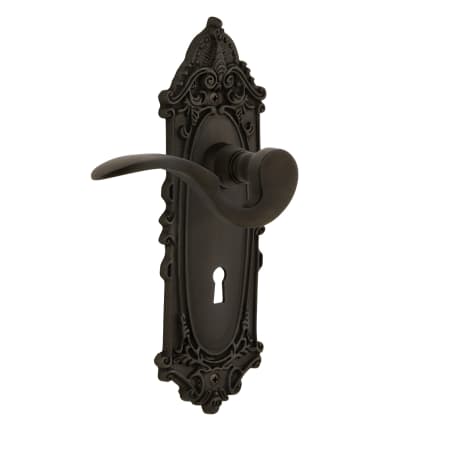 A large image of the Nostalgic Warehouse VICMAN_PSG_234_KH Oil-Rubbed Bronze