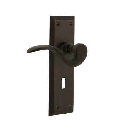 A large image of the Nostalgic Warehouse NYKMAN_PRV_234_KH Oil-Rubbed Bronze