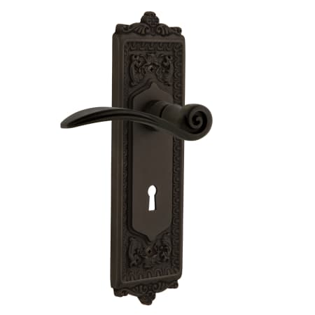A large image of the Nostalgic Warehouse EADSWN_PSG_238_KH Oil-Rubbed Bronze