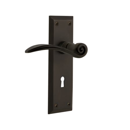 A large image of the Nostalgic Warehouse NYKSWN_PRV_238_KH Oil-Rubbed Bronze