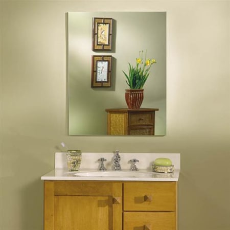 A large image of the NuTone 52WH304DPX White / Beveled Mirror