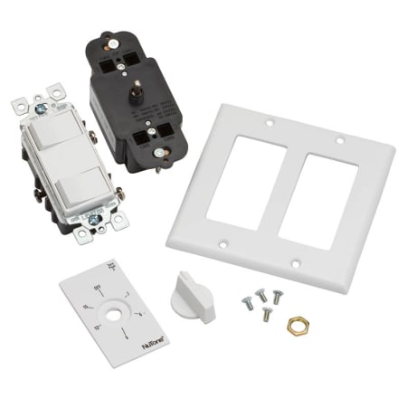 NuTone VS69WH White 15 Minute Bath Fan Timer Switch with Two On/Off ...