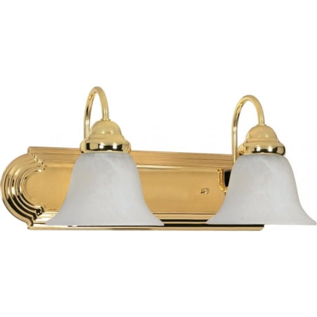 A large image of the Nuvo Lighting 60/328 Polished Brass