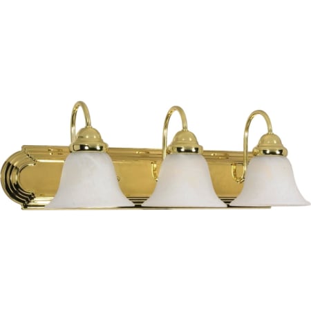 A large image of the Nuvo Lighting 60/329 Polished Brass