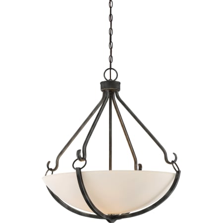 A large image of the Nuvo Lighting 60/6125 Iron Black / Brushed Nickel Accents