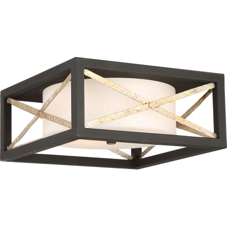 A large image of the Nuvo Lighting 60/6132 Matte Black / Antique Silver Accents
