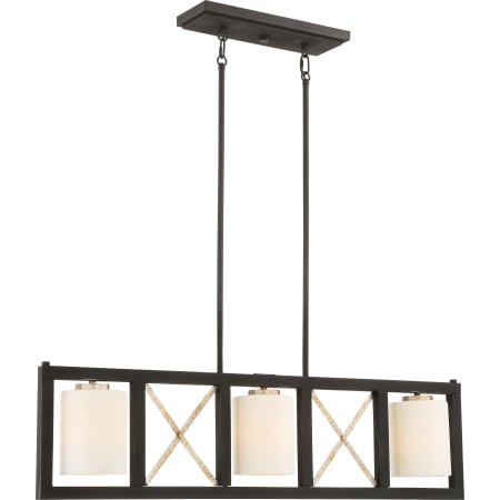 A large image of the Nuvo Lighting 60/6133 Matte Black / Antique Silver Accents