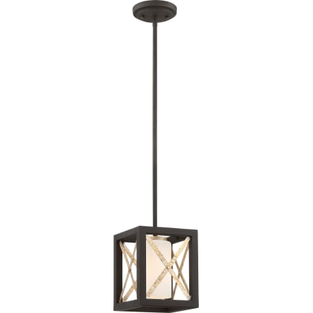 A large image of the Nuvo Lighting 60/6135 Matte Black / Antique Silver Accents