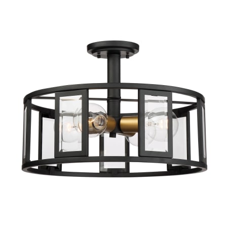 A large image of the Nuvo Lighting 60/6413 Black